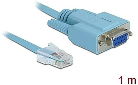 AV signalų perdavimo sistema Delock DELOCK adapteris RS- 232 DB9 BU > 1x Seri. RS- 232 RJ45 St. 1.0m