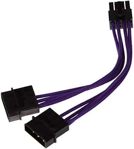Delock Molex x2 – ATX/EPS 8 kontaktų, 0,15m, Violetinis (83703)