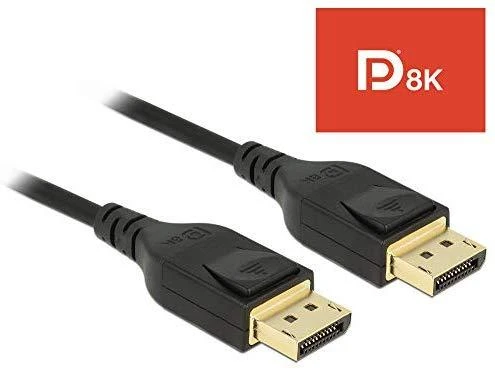 Delock Cable Displayport 1.4 vyriškas daugiau Displayport vyriškas (20 kontaktų) 8K 5m
