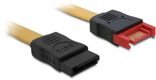 Delock ilgintuvas SATA 6 Gb/s vyriškas > SATA moteriškas 50 cm geltonas