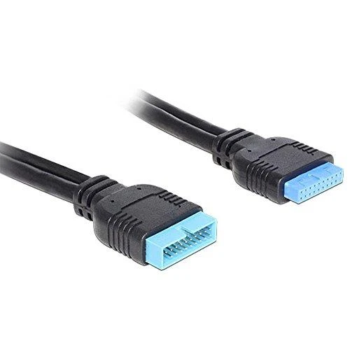 Delock prailginimo kabelis USB 3.0 kontaktų antraštė, vyriška / moteriška