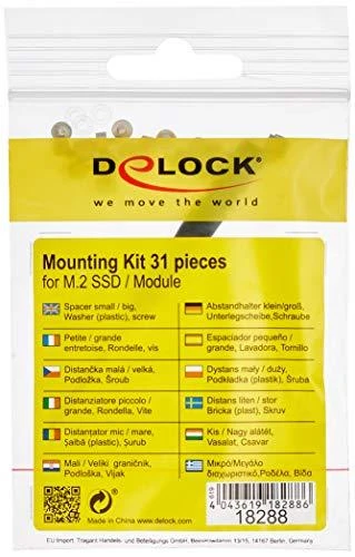 Delock montavimo rinkinys 31 vnt. M.2 SSD / moduliui