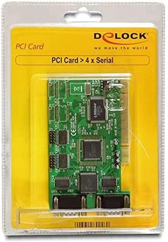 „Delock“ valdiklis PCI – 4x serijinis RS-232 DB9 (89046)