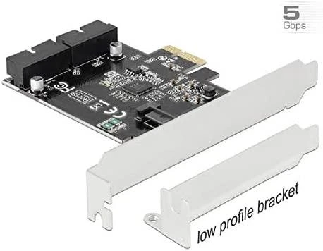 Delock PCI Express kortelę prie 2 x vidinių USB 3.0 kontaktų jungčių