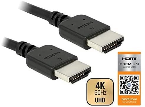 Delock HDMI laidas su 4K 60Hz sertifikatu