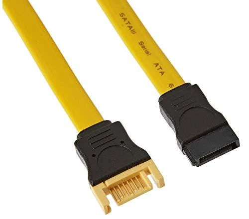 Delock ilgintuvas SATA 6 Gb/s vyriškas > SATA moteriškas 50 cm geltonas