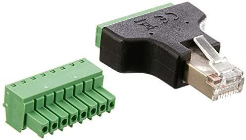RJ45 kištukas su nuimamu gnybtų bloku
