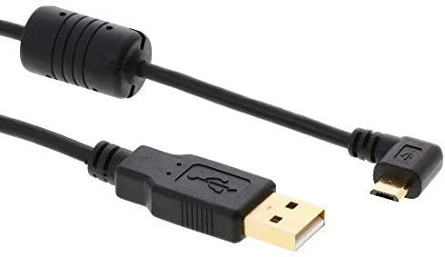 DELOCK kabelis USB micro-B St/ USB-A St 100cm 90 Grad
