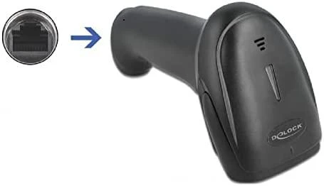 Delock USB brūkšninių kodų skaitytuvas 1D ir 2D su prijungimo kabeliu – vokiška versija
