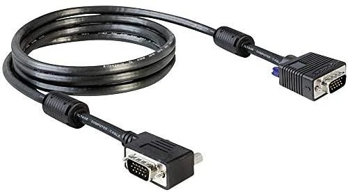 DELOCK cable VGA Delock 2.0m SVGA St/St gewinkelt