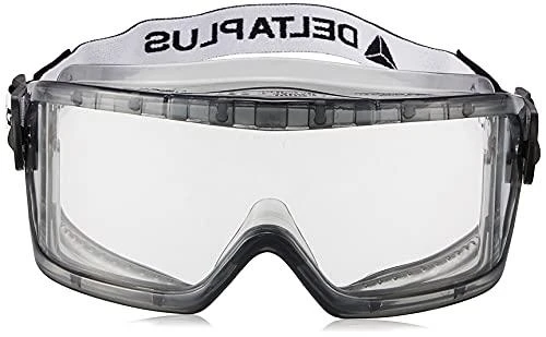 Skaidrūs polikarbonato akiniai su elastine juosta