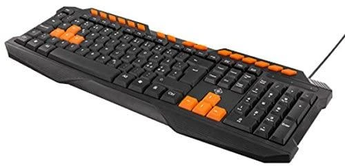 Klaviatūra DELTACO GAMING UK, USB, juoda / GAM-024UK