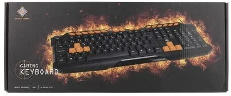 Klaviatūra DELTACO GAMING UK, USB, juoda / GAM-024UK