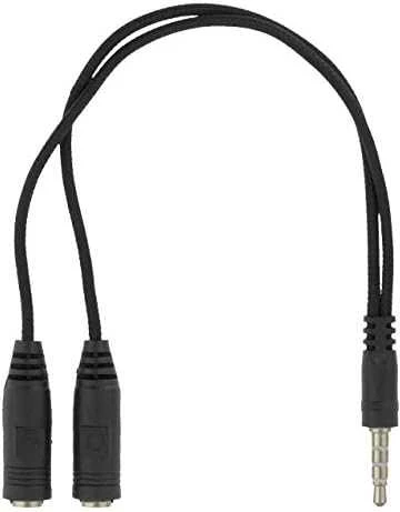 Ausinės DELTACO GAMING LED, veikia su XBOX ir Playstation, juodos / GAM-105