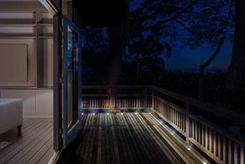 Išmanusis terasos/ kiemo apšvietimas DELTACO SMART HOME švelni balta ir RGB spalvos, sidabrinis / SH-DLK01