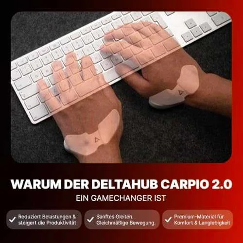 Pelė DeltaHub dešinės rankos atrama L Carpio 2.0 juodos splv.