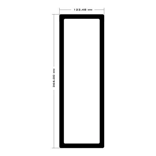 Demciflex dulkių filtras su matmenų schema
