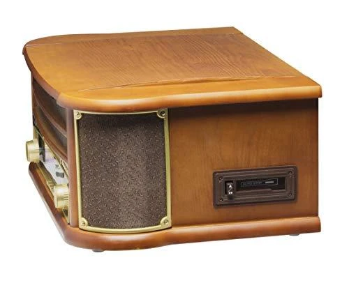 Patefonas Denver MCR-50 su radijo ir kasečių funkcija, rudas