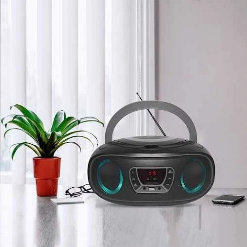 Denver TCL-212BT Pilkas CD grotuvas Nešiojamas kompaktinių diskų grotuvas Juoda, Pilka