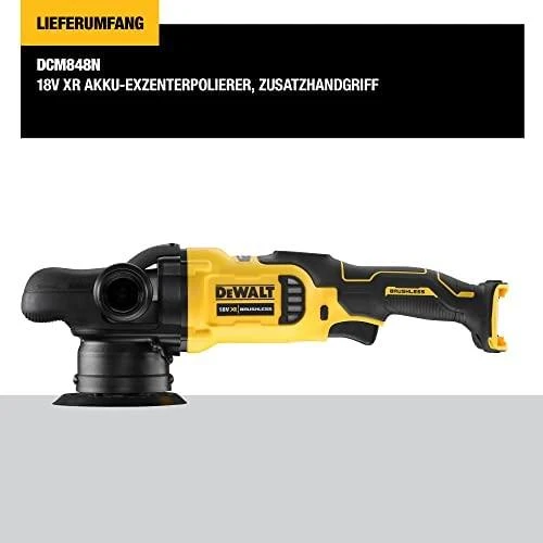 DeWalt Akumuliatorinis poliruoklis DCM848N 18 V, 125mm, be akumuliatoriaus ir kroviklio