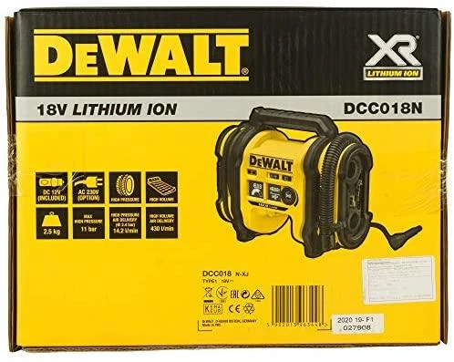 Akumuliatorinis kompresorius DeWalt DCC018N 18V (be akumuliatoriaus ir kroviklio)