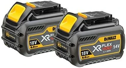 Priedų rinkinys DeWalt FlexVolt; 18 V; 54 V; 2x6,0 Ah akum. + pakrovėjas DCB132