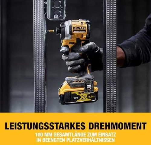 Akumuliatorinis smūginis suktuvas DEWALT 18V DCF850N-XJ be akumuliatoriaus ir kroviklio