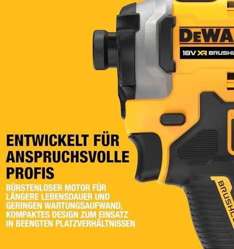 Akumuliatorinis smūginis suktuvas DEWALT 18V DCF850N-XJ be akumuliatoriaus ir kroviklio