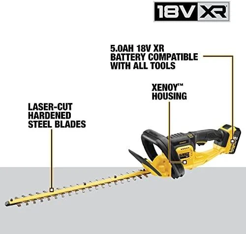 Akumuliatorinės gyvatvorių žirklės Dewalt DCM563P1