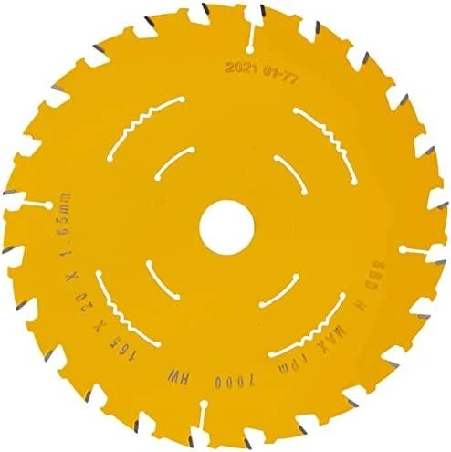 Pjovimo diskas medienai DeWalt; 165x1,65x20,0 mm; Z24; 18°