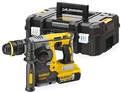 DEWALT akumuliatorinis perforatorius DCH273P2T SDS-PLUS, 18V, 2.1J, 2 x 5.0Ah, TSTAK