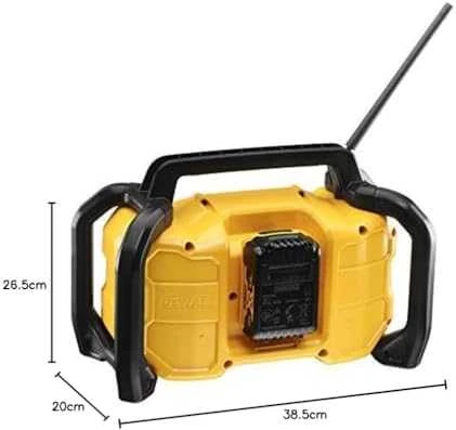 Radijo imtuvas DeWalt DCR029-QW XR; 10,8/18/54 V (be akumuliatoriaus ir pakrovėjo)