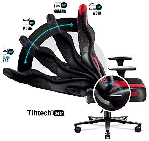 Žaidimų kėdė Diablo X-Player 2.0 Gaming Chair Normal, Juoda-raudona