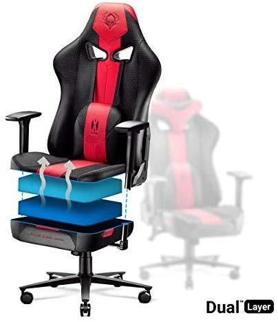 Žaidimų kėdė Diablo X-Player 2.0 Gaming Chair Normal, Juoda-raudona