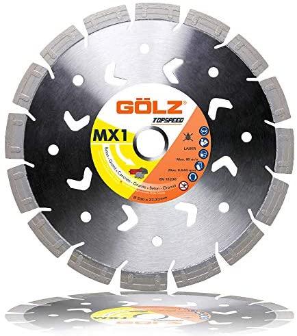 Deimantinis diskas GOLZ MX1 230x22,2mm