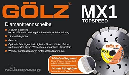 Deimantinis diskas GOLZ MX1 230x22,2mm