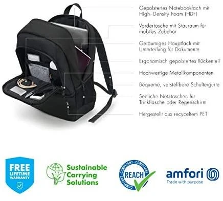 DICOTA Eco kuprinė BASE 15-17,3 colių
