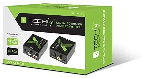 Techly IDATA SPDIF-3 kabelių sąsaja / invertavimo adapteris Multiconnection RCA Juoda