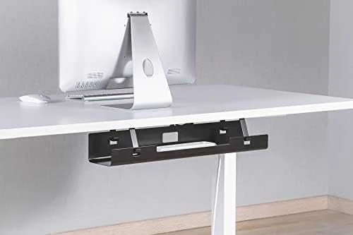 Digitus Plieno kabelio/elektros juostos valdymo kanalas po stalu, su laikikliais, tvirtinimas varžtais, 60cm, juoda