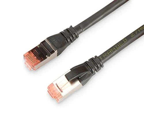 Digitus Patchcord CAT6, S-FTP, 3m, juoda, 10 vnt (DK-1644-030-BL-10)