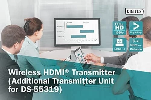 Assmann elektroninis DIGITUS belaidis HDMI siųstuvas, skirtas papildomam įrenginiui DS-55319
