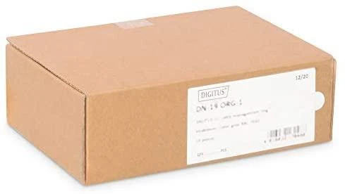 DIGITUS 19" 1U kabelio valdymo žiedas, 44x60mm, Spalva juodas RAL 9005 10 vnt, 1 komplektas = 10 vnt, kaina už 1vnt DN-19 ORG-1-SW