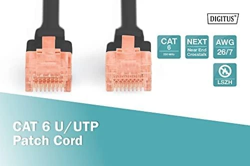DIGITUS CAT 6 U/UTP pataisos laidas - LSZH