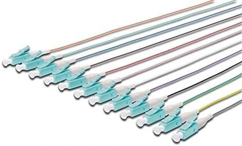 Digitus Spalvingos košės LC OM3 50/125µ Simplex 2m 12 vnt. (DK-25332-02/3)