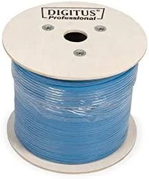Assmann Electronic DIGITUS DK-1614-A-VH-5 CAT 6A U-UTP instaliacinis kabelis 500MHz Dca EN 50575 AWG 23/1 500m būgnas sx mėlynas