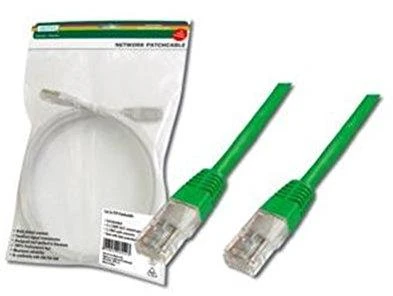 DIGITUS UTP LAN kabelis, pleistras, 3,0 m, žalias, 2xRJ45, DK-1511-030/G