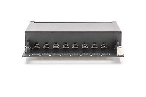 DIGITUS Patchpanel 1HE 8-Port Cat6 geschirmt juodas