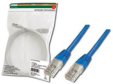 Digitus Patch cord kat.5e UTP, CU, AWG 26/7 0,5m Mėlyna