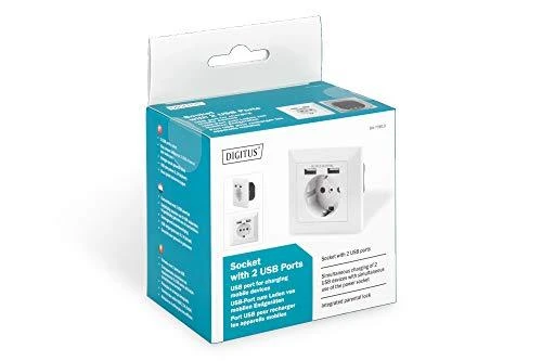 Digitus Apsauginis lizdas, skirtas montuoti po 2 USB jungtys | DA-70613