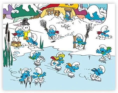 Dėlionė Dino kubo galvosūkis 12 vnt. Smurfai
